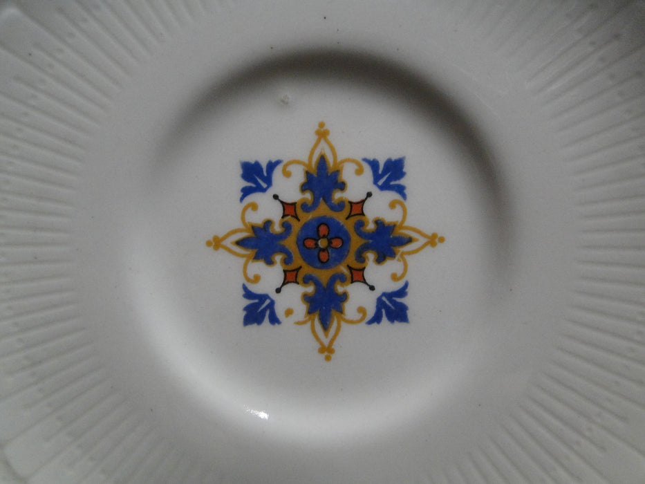 Wedgwood Pembroke, Blue Band, Ivory: Bouillon & Saucer Set (s), 1 7/8"