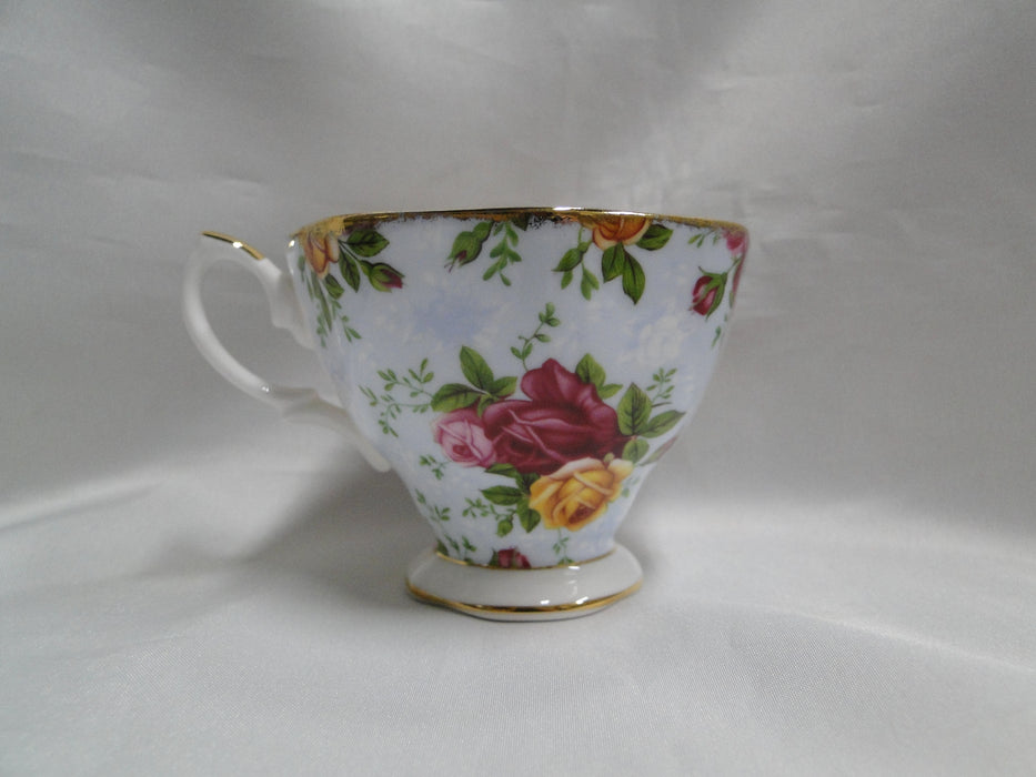 Royal Albert Old Country Roses Blue Damask: Cup & Saucer Set, 2 3/4"