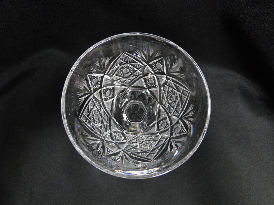 Bohemian Czech Queen Lace, Cut Stars: Flared Liquor Cocktail (s), 4 3/4" Tall