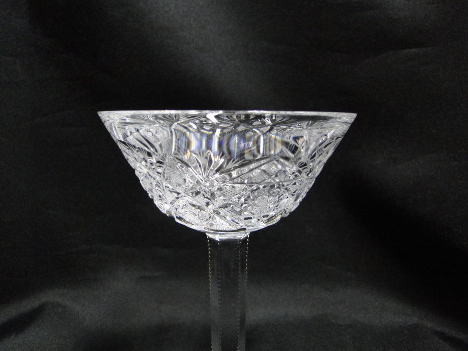 Bohemian Czech Queen Lace, Cut Stars: Flared Liquor Cocktail (s), 4 3/4" Tall