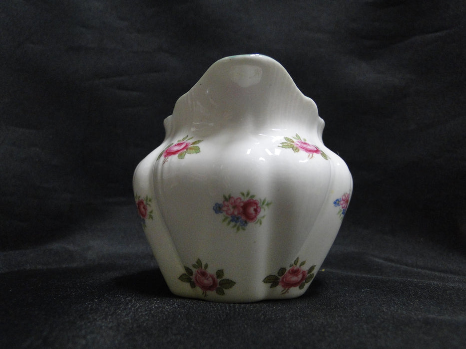 Shelley Rosebud, Pink Roses, Green Trim: Mini Creamer, 2 7/8", Dainty