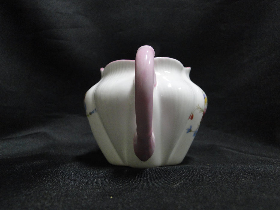 Shelley Rose & Red Daisy, Pink Trim: Mini Creamer / Cream Pitcher 2 3/4", Dainty