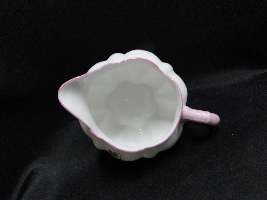 Shelley Rose & Red Daisy, Pink Trim: Mini Creamer / Cream Pitcher 2 3/4", Dainty