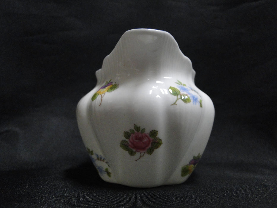 Shelley Rose, Pansy, Forget-Me_Not, Blue Trim: Mini Creamer, 2 3/4", Dainty