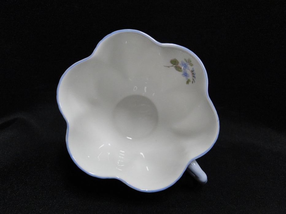 Shelley Rose, Pansy, Forget-Me_Not, Blue Trim: Cup & Saucer Set, 2 3/8", Dainty