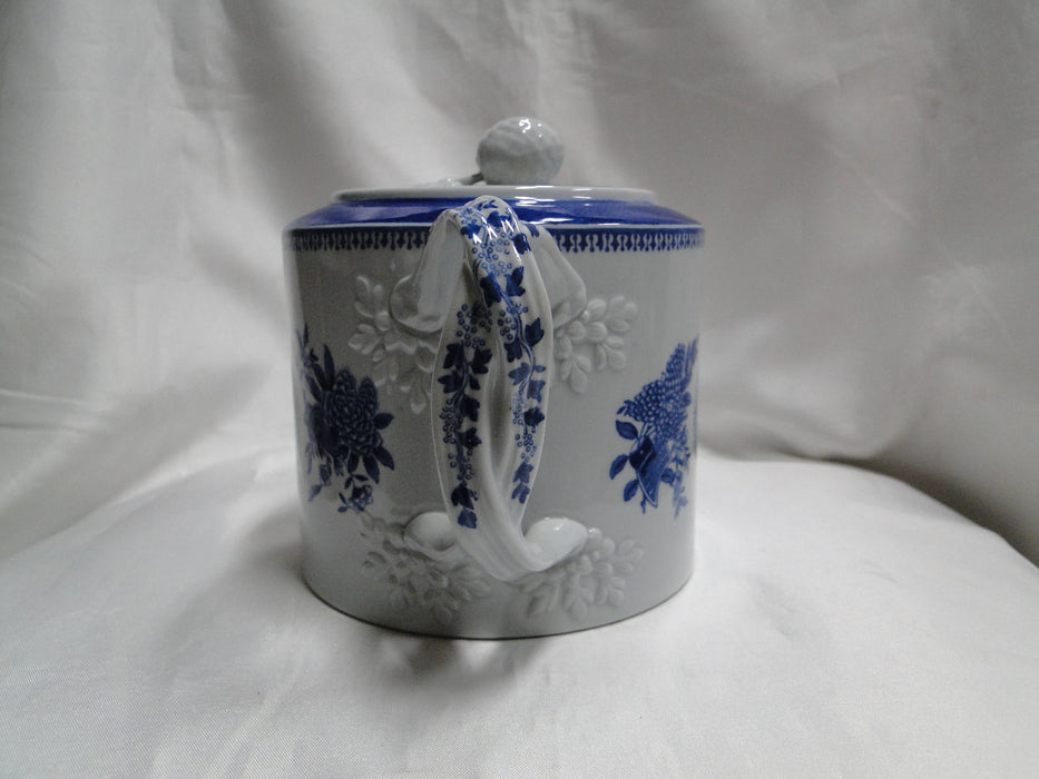 Copeland Spode's Fitzhugh Blue: Teapot & Lid, 5 3/4" Tall, As Is