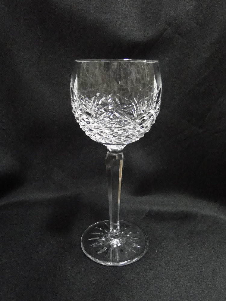 Waterford Crystal Kenmare, Cut Ovals & Squares: Wine Hock (s), 7 3/8" Tall