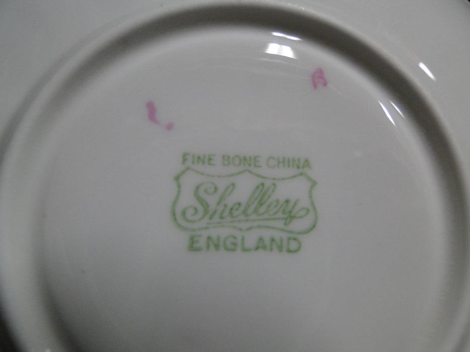 Shelley Stocks, Pink Flowers & Trim: Cup & Saucer Set, 2 3/8", Oleander