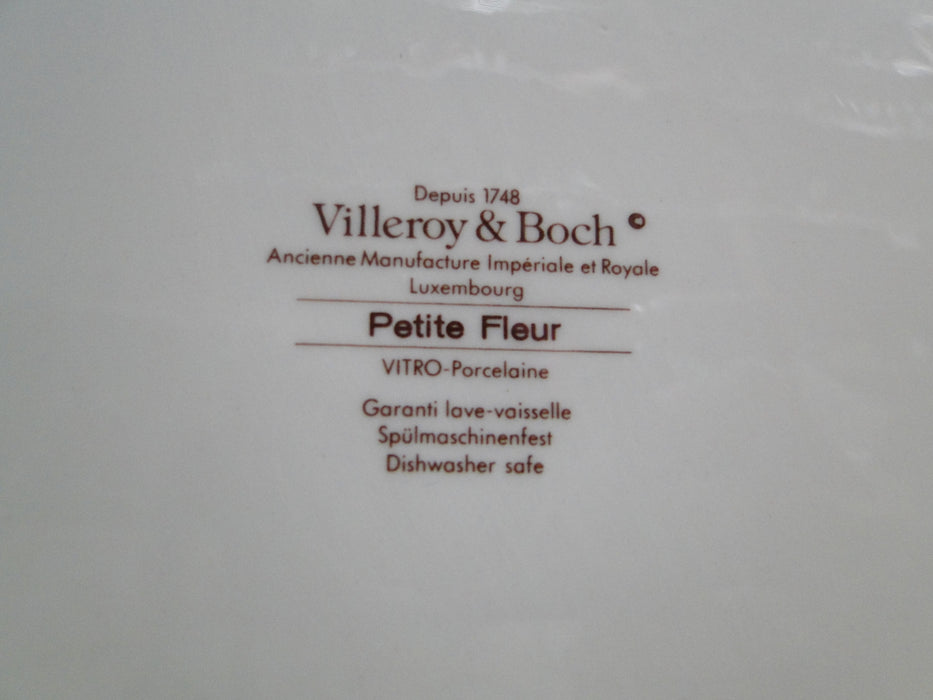 Villeroy & Boch Petite Fleur, Small Flowers, Red Trim: Round Platter, 12 1/2"