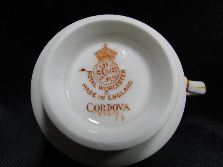Royal Worcester Cordova, Yellow: Demitasse Cup & Saucer Set, 2 1/8"