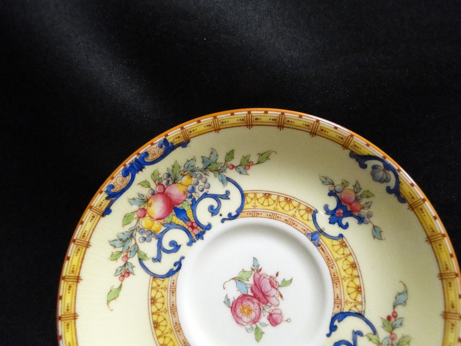 Royal Worcester Cordova, Yellow: Demitasse Cup & Saucer Set, 2 1/8"