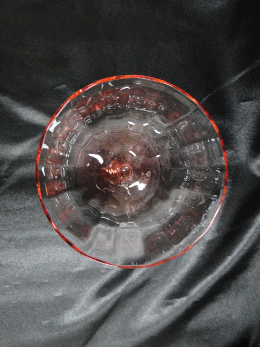 Pink Glass w/ Twisted Stem, Optic: Champagne / Sherbet (s), 4 3/4" -- CR#019
