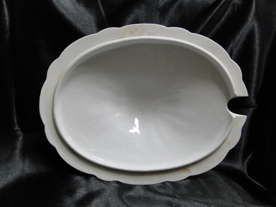 Zeh, Scherzer & Co 508, Pink Rose Garland: Oval Tureen & Lid, 13 1/2"