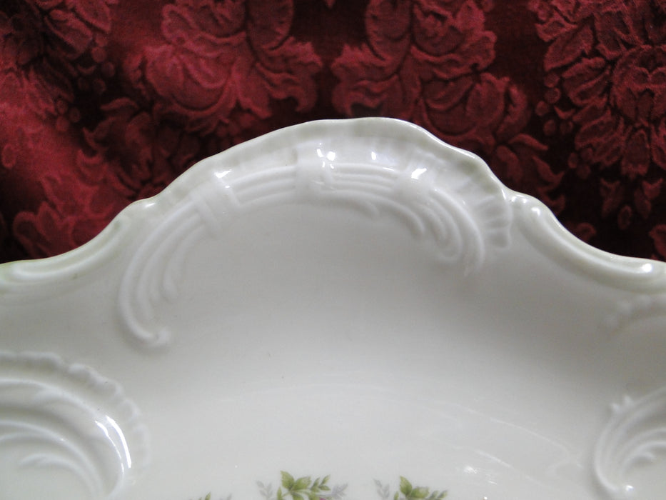 Rosenthal Sanssouci Rose Ivory, Pink Roses: Oval Serving Platter, 15 1/4"