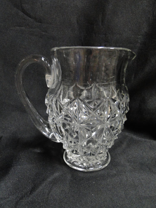 Tiffin Williamsburg Pressed, Raised Points: Pitcher, 5 3/4" Tall, As Is