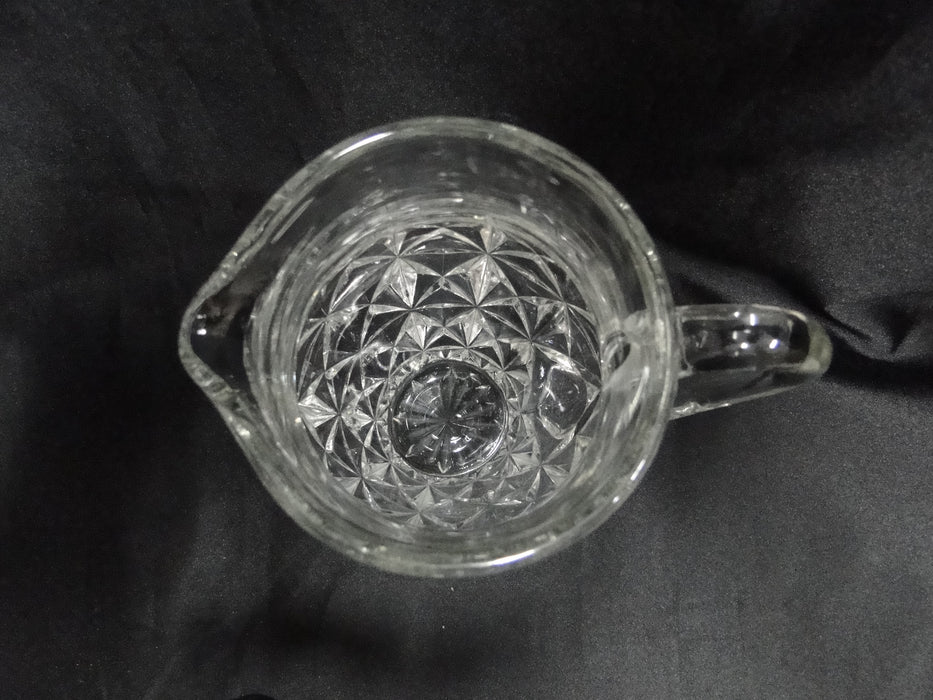 Tiffin Williamsburg Pressed, Raised Points: Pitcher, 5 3/4" Tall, As Is
