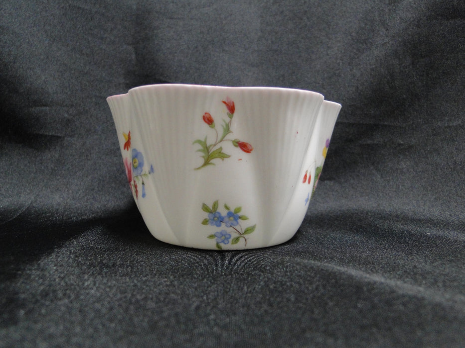 Shelley Rose & Red Daisy, Pink Trim: Mini Open Sugar Bowl, 3 1/2", Dainty