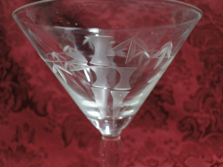 Sasaki Bamboo: Clear, Cut Bamboo Design: Liquor Cocktail (s), 4 3/4"