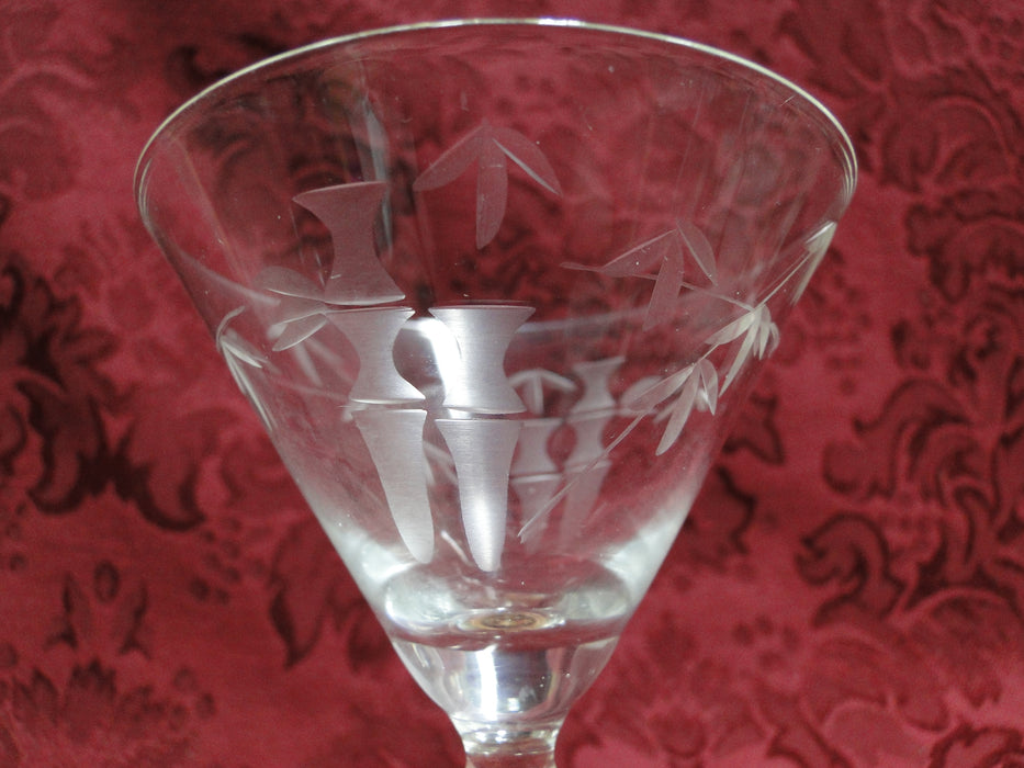 Sasaki Bamboo: Clear, Cut Bamboo Design: Liquor Cocktail (s), 4 3/4"