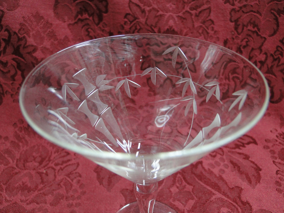 Sasaki Bamboo: Clear, Cut Bamboo Design: Liquor Cocktail (s), 4 3/4"