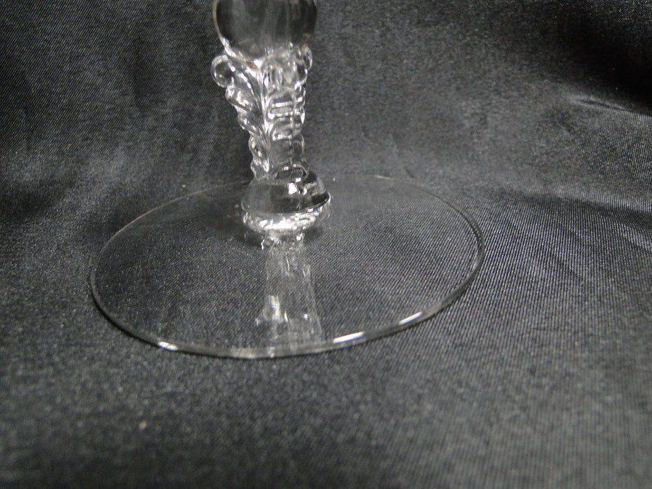 Cambridge Rose Point Clear 3121: Champagne / Sherbet (s), 6 3/8" Tall