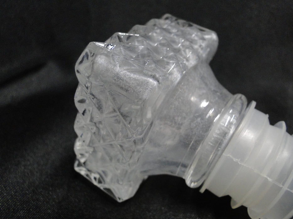 Cristal d'Arques Diamant: Square Decanter & Stopper, 9" Tall