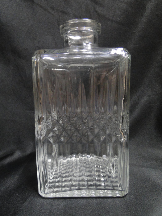 Cristal d'Arques Diamant: Square Decanter & Stopper, 9" Tall