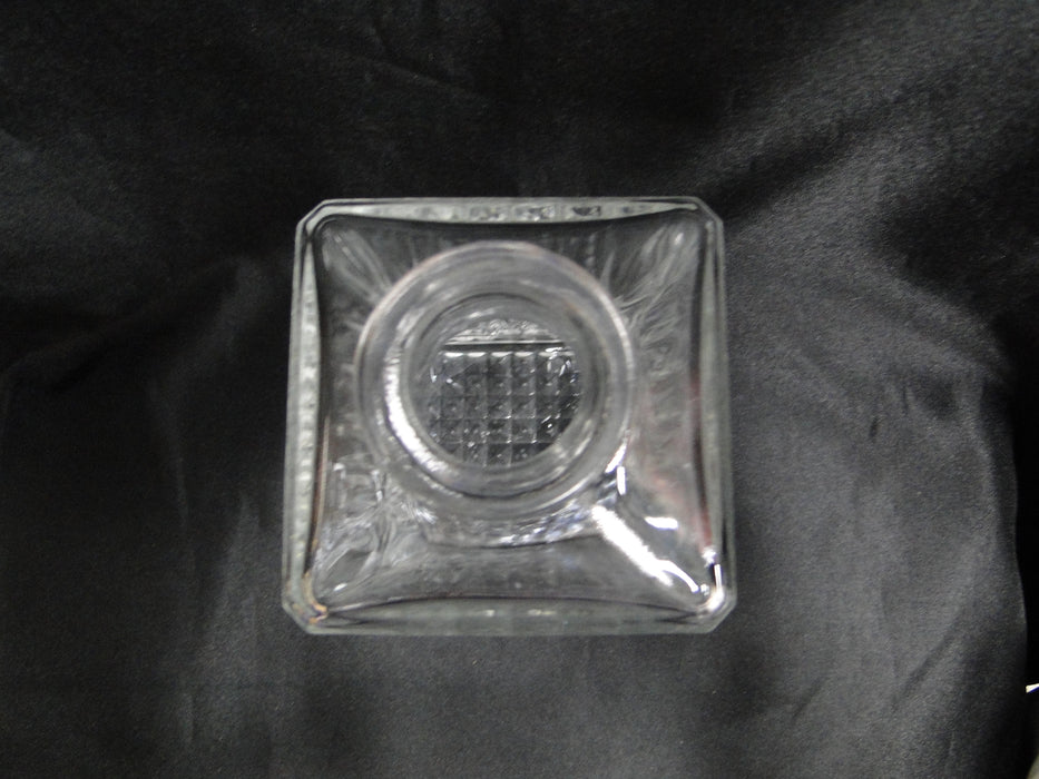 Cristal d'Arques Diamant: Square Decanter & Stopper, 9" Tall