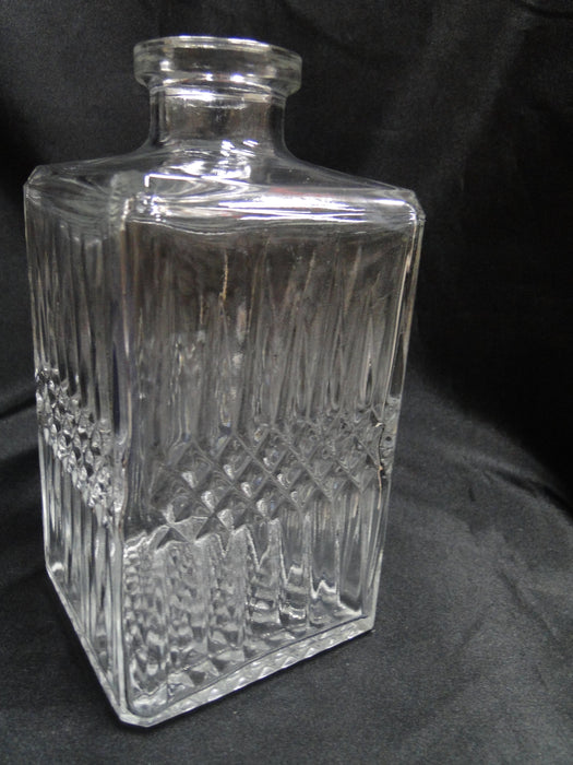 Cristal d'Arques Diamant: Square Decanter & Stopper, 9" Tall