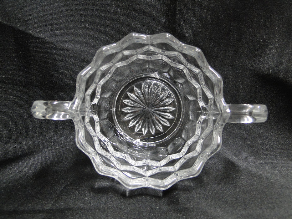 Fostoria American Clear: Open Sugar Bowl (s), 3 1/2" D, 2 3/8" Tall