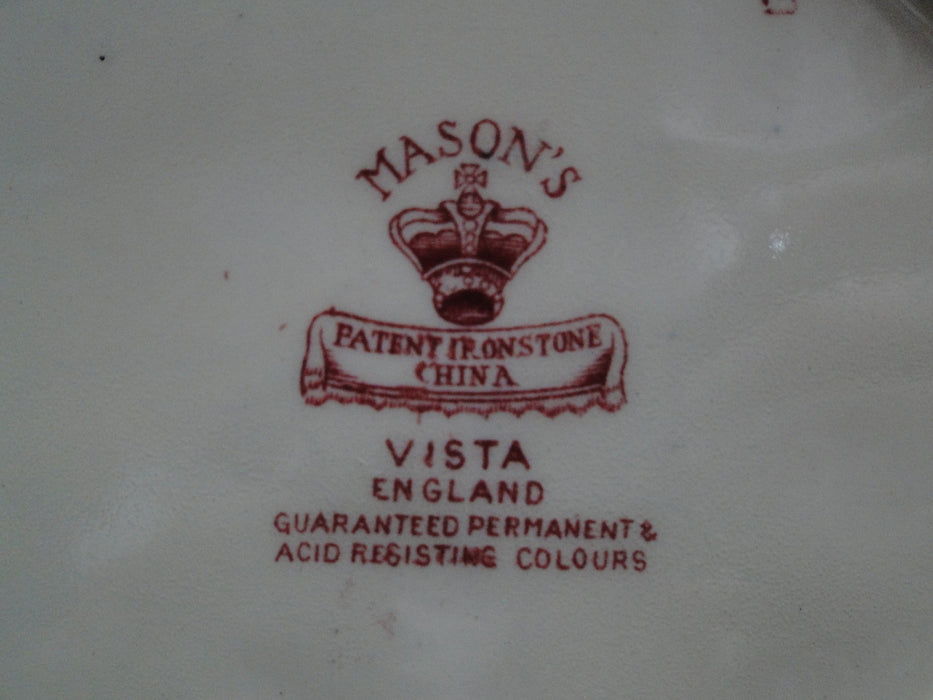 Mason's Vista Pink, Transferware: Fenton #18 Serving Pitcher / Jug, 6 3/4" As Is