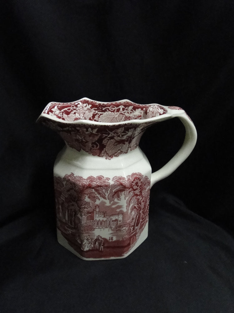 Mason's Vista Pink, Transferware: Fenton #18 Serving Pitcher / Jug, 6 3/4" As Is