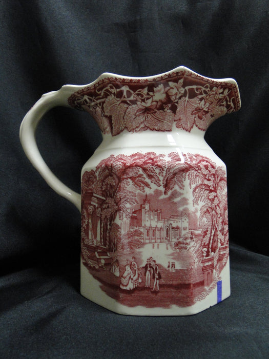 Mason's Vista Pink, Transferware: Fenton #18 Serving Pitcher / Jug, 6 3/4" As Is