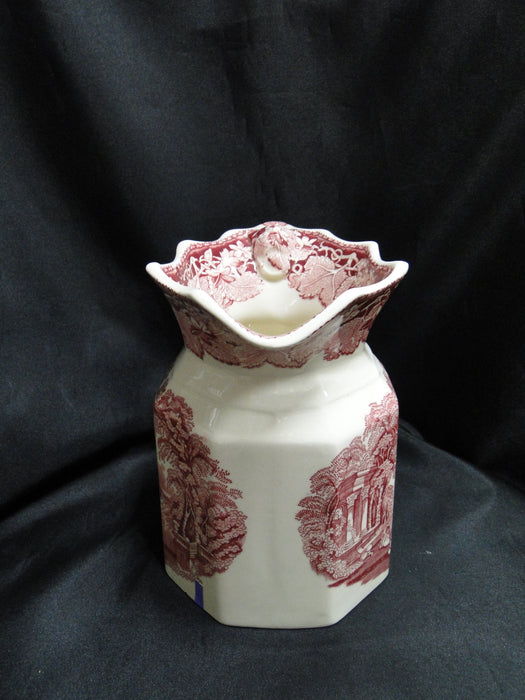 Mason's Vista Pink, Transferware: Fenton #18 Serving Pitcher / Jug, 6 3/4" As Is