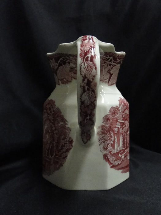 Mason's Vista Pink, Transferware: Fenton #18 Serving Pitcher / Jug, 6 3/4" As Is
