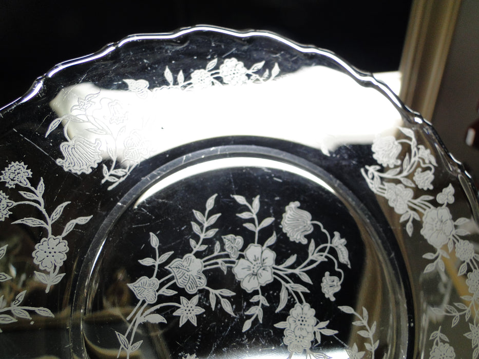 Fostoria Bouquet, Etched Florals: Salad Plate (s), 7 3/8"