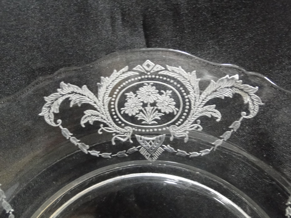 Clear w/ Daisy Cameo & Leaves: Salad Plate (s), 7 3/4" -- CR#123