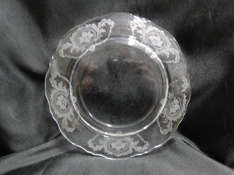Clear w/ Daisy Cameo & Leaves: Salad Plate (s), 7 3/4" -- CR#123