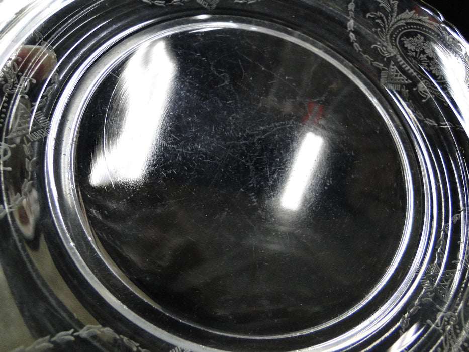 Clear w/ Daisy Cameo & Leaves: Salad Plate (s), 7 3/4" -- CR#123