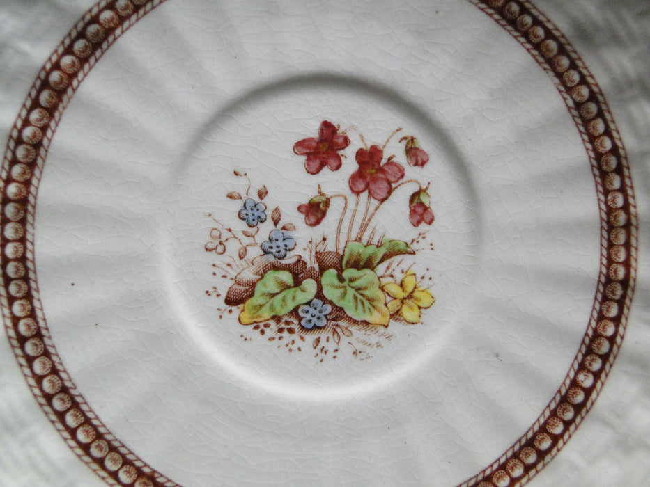 Spode Rosalie, Floral Chelsea Wicker: Demitasse Cup & Saucer Set (s), 2 1/4"