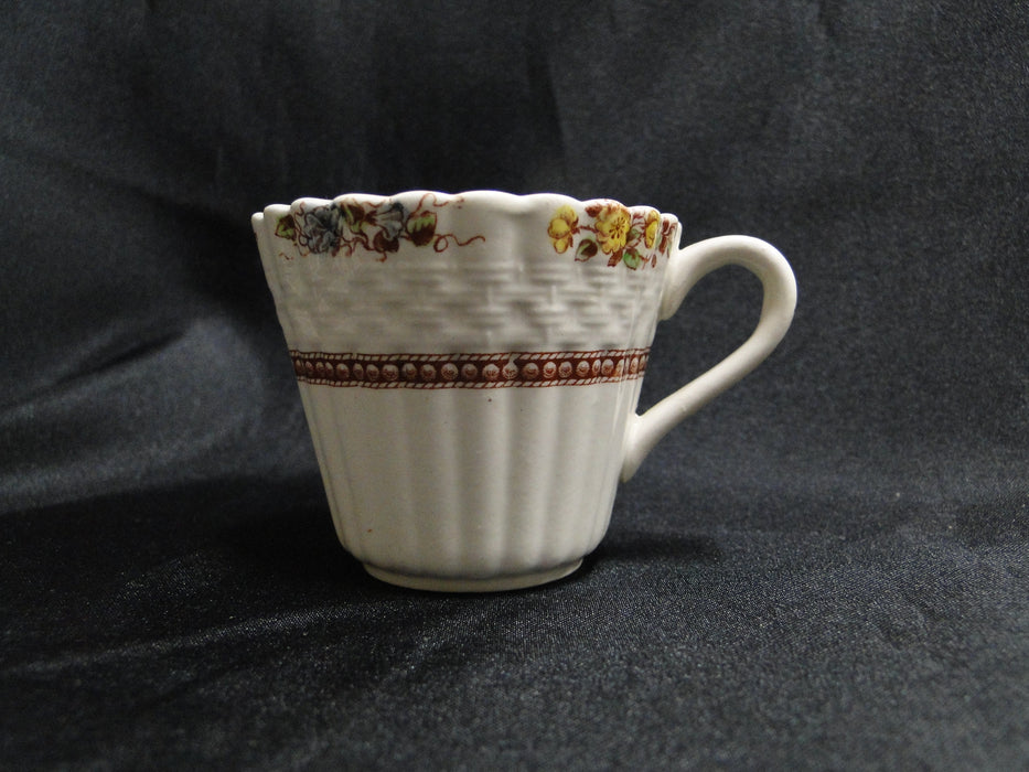 Spode Rosalie, Floral Chelsea Wicker: Demitasse Cup & Saucer Set (s), 2 1/4"
