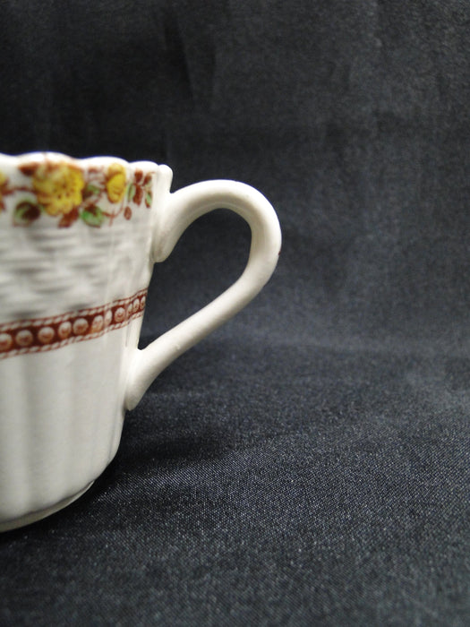 Spode Rosalie, Floral Chelsea Wicker: Demitasse Cup & Saucer Set (s), 2 1/4"