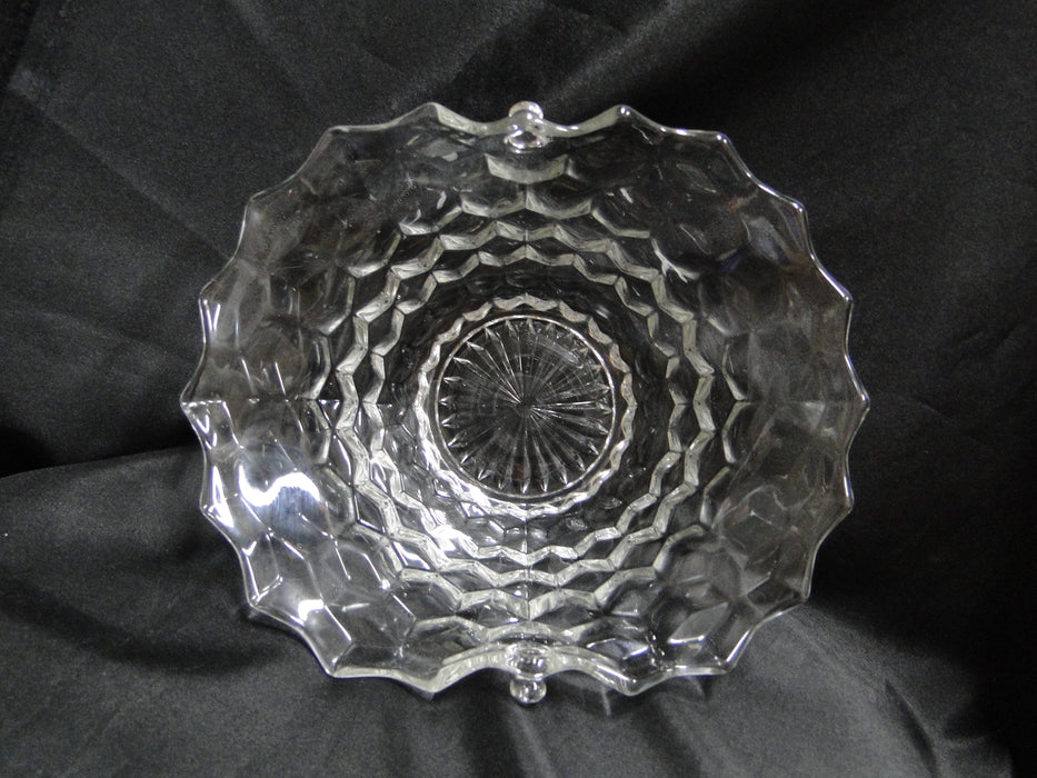 Fostoria American Clear: Reed Handled Basket No Handle, 9" x 7 1/2"