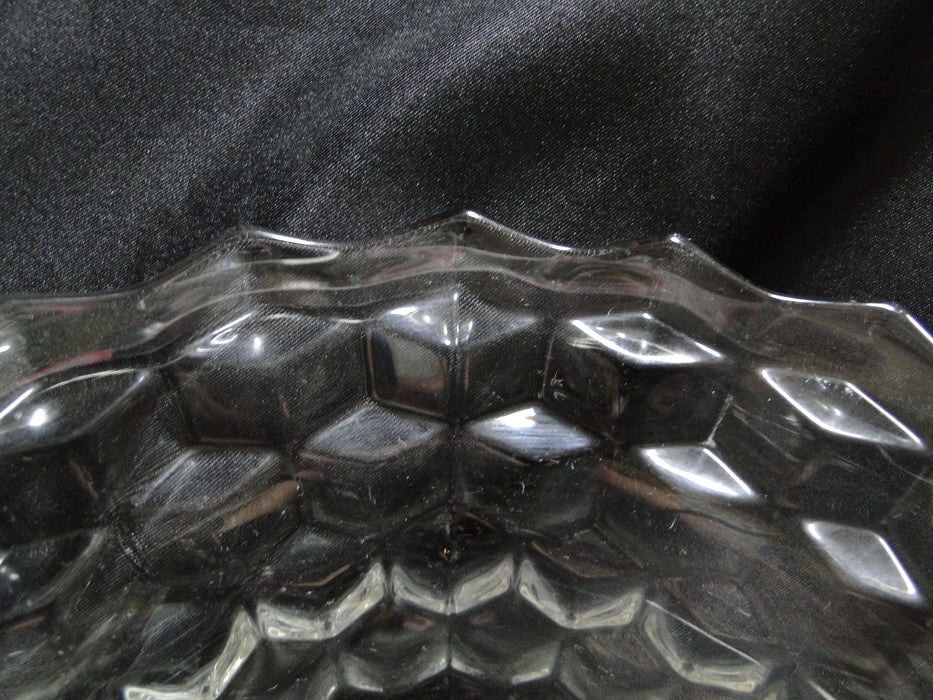 Fostoria American Clear: Reed Handled Basket No Handle, 9" x 7 1/2"