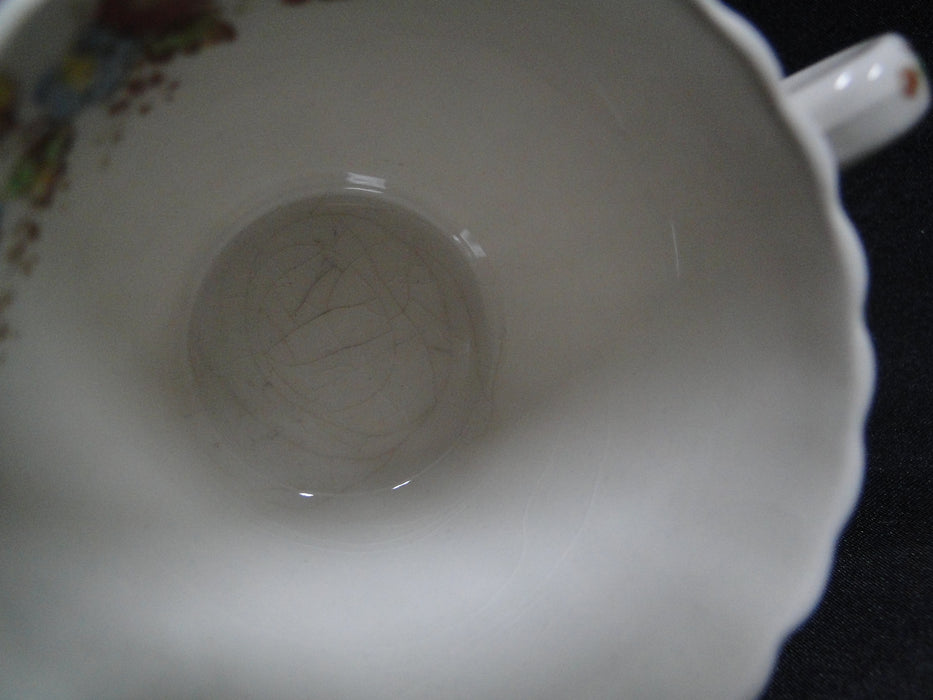 Spode Rosalie, Floral Chelsea Wicker: Demitasse Cup & Saucer Set, 2 1/4", As Is