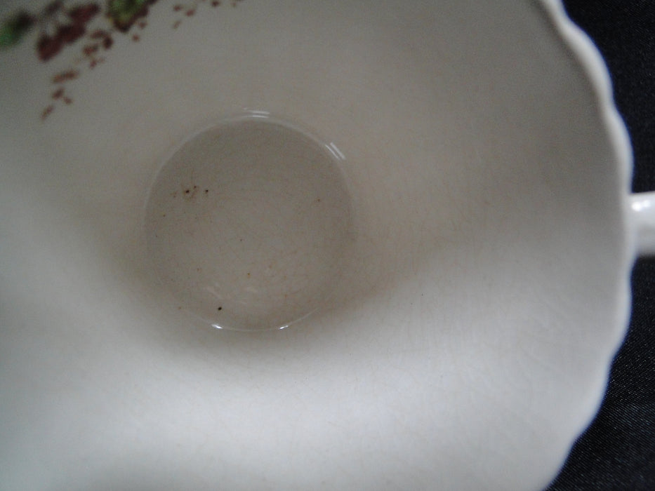 Spode Rosalie, Floral Chelsea Wicker: Demitasse Cup & Saucer Set, 2 1/4", As Is