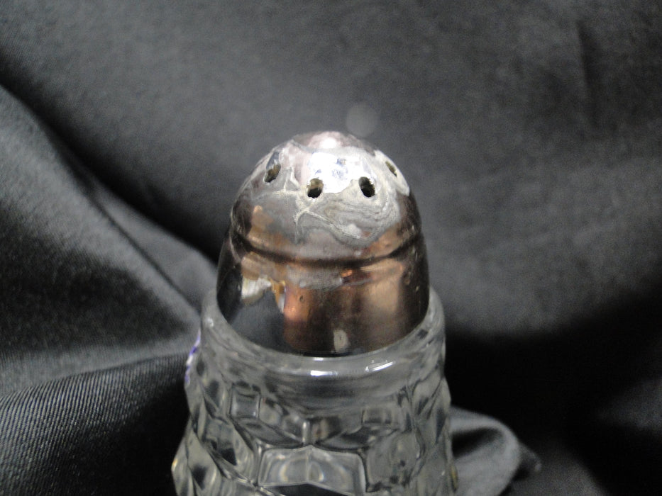 Fostoria American Clear: Salt OR Pepper Shaker, 3 1/2" Tall, 8 Holes, As Is
