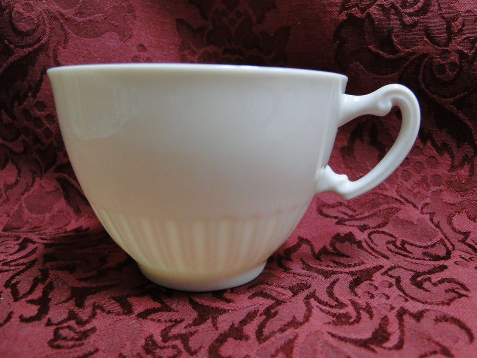 Syracuse Shelledge, White, Narrow Fluted Rim: Cup (s) Only, Saucer Not Included