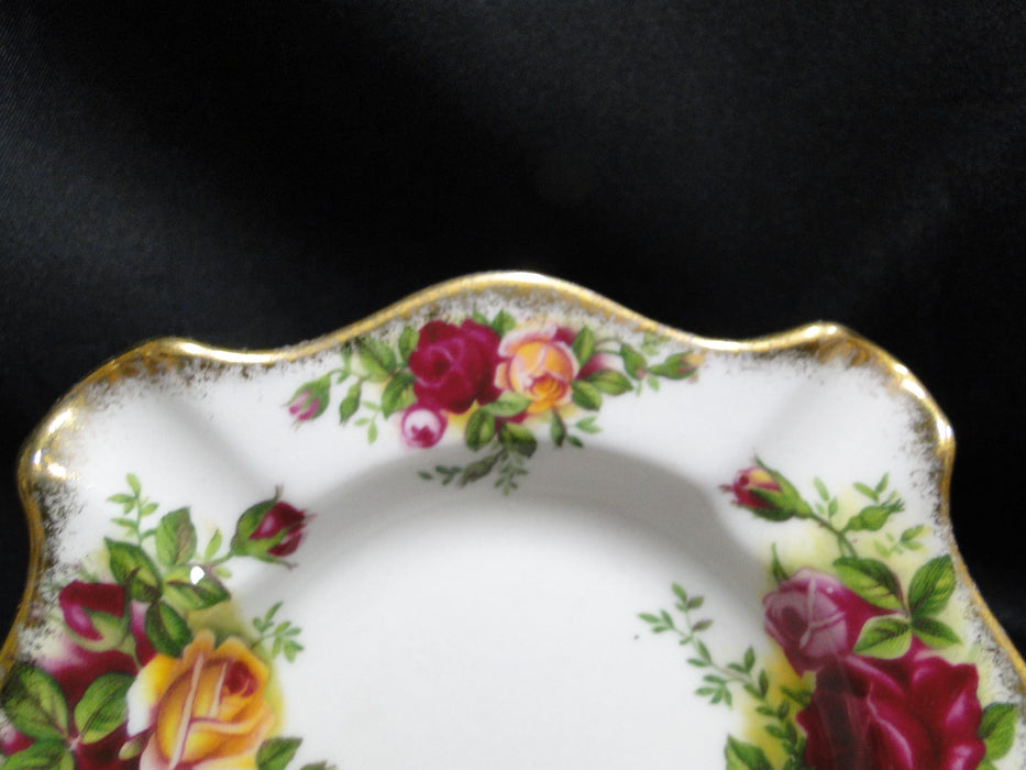 Royal Albert Old Country Roses, England: Ashtray, Square, 4-Slots, 4 3/4"