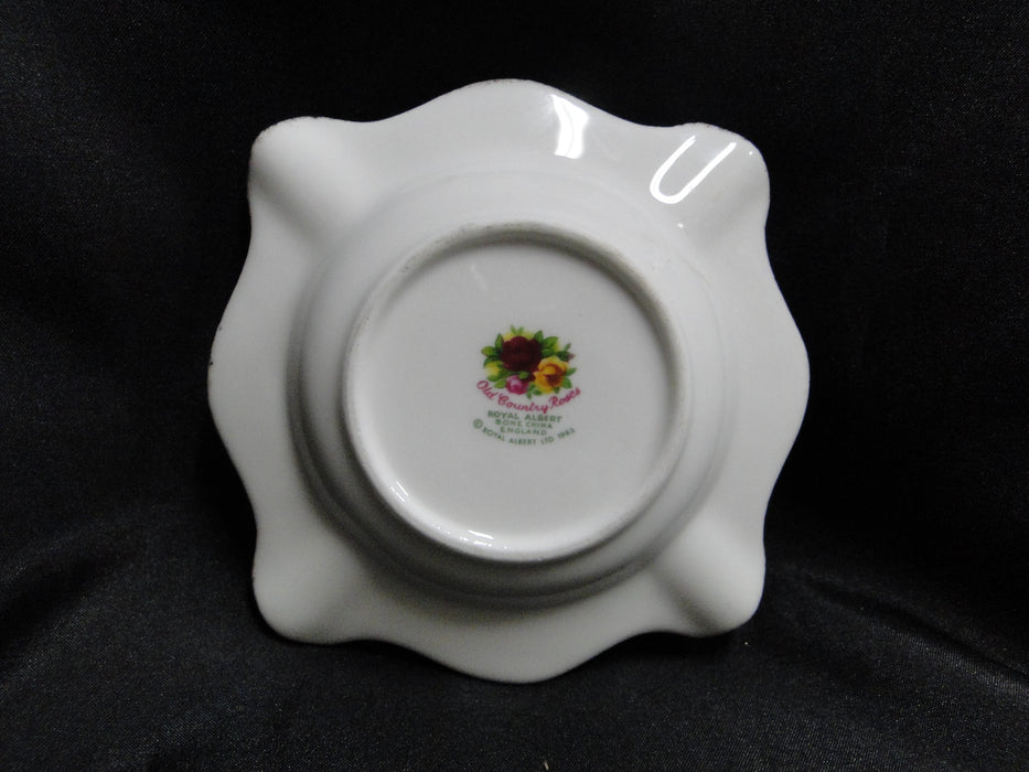 Royal Albert Old Country Roses, England: Ashtray, Square, 4-Slots, 4 3/4"